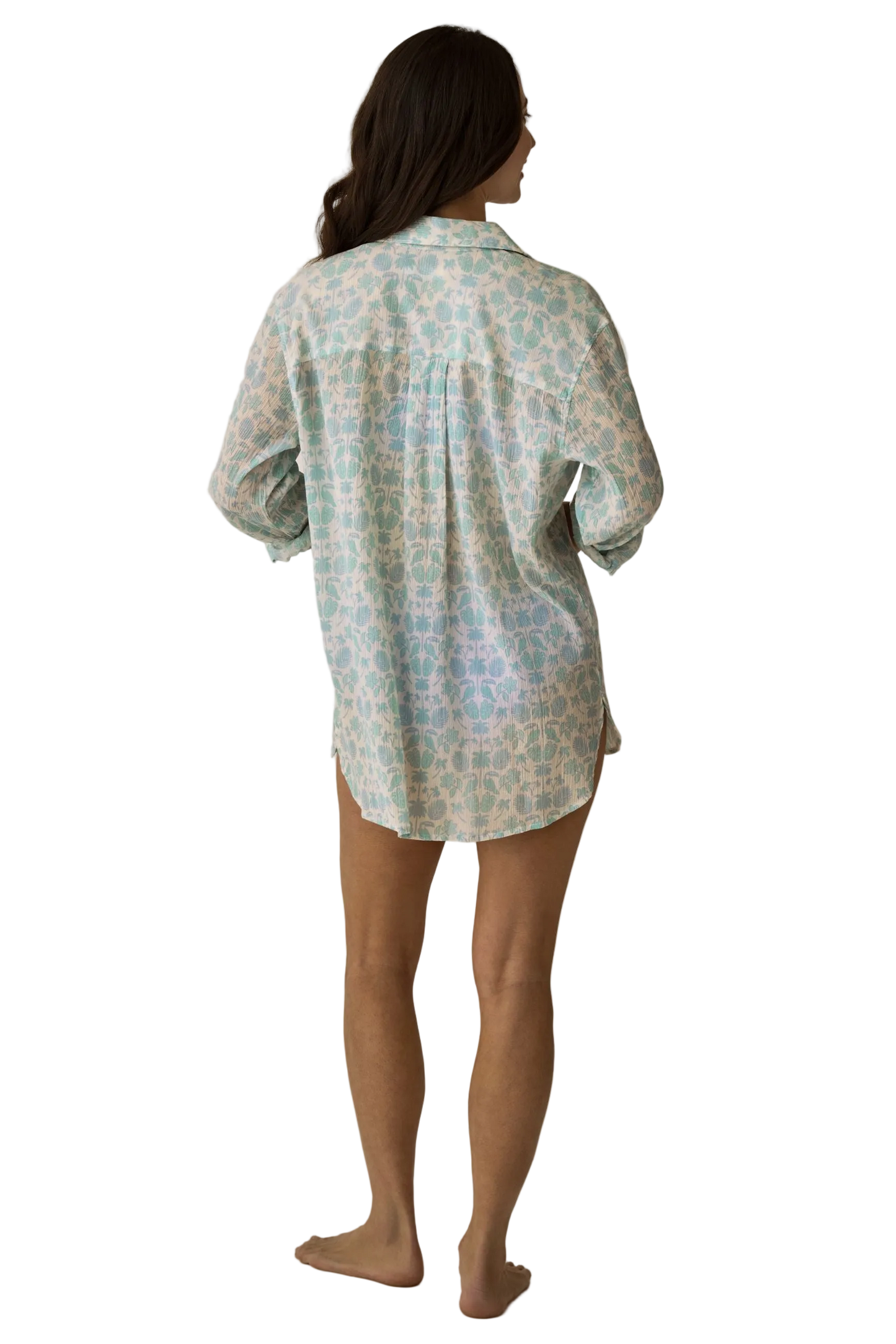 Carve Designs Taylor Gauze Tunic - Cloud Maitai