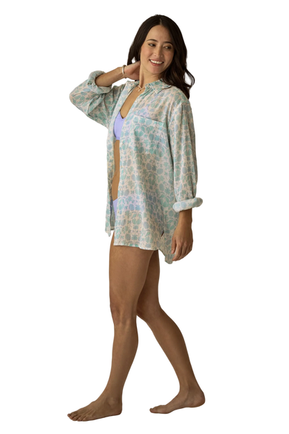 Carve Designs Taylor Gauze Tunic - Cloud Maitai