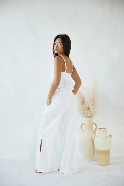 Blanco By Nature Aria Beach Pant - White