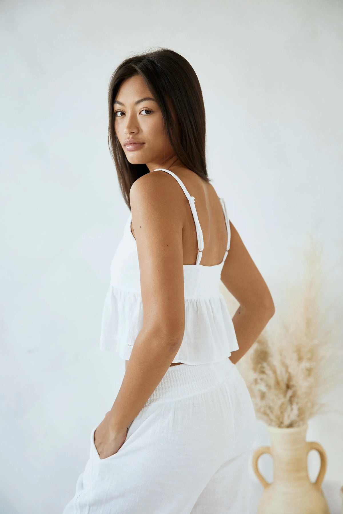 Blanco By Nature Aria Beach Pant - White
