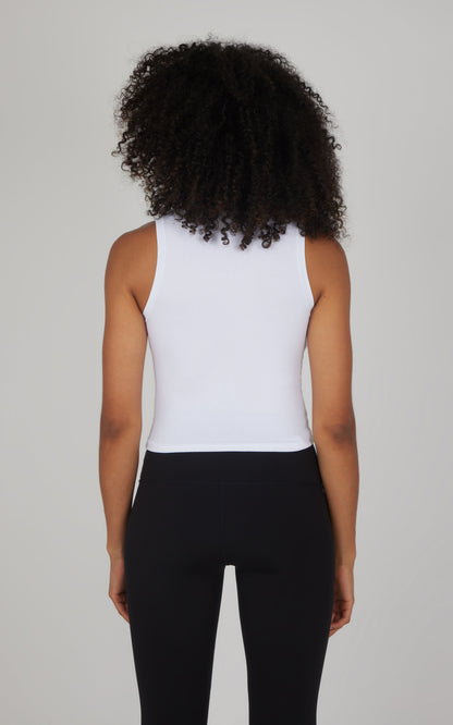 90 Degree by Reflex Airlite Cotton Mock Neck Tank
