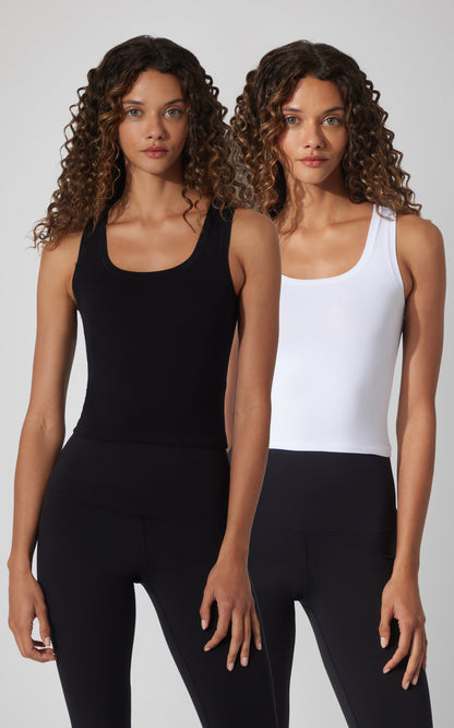 90 Degree by Reflex 2 Pack Airlite Cotton Pure Love Tank Top