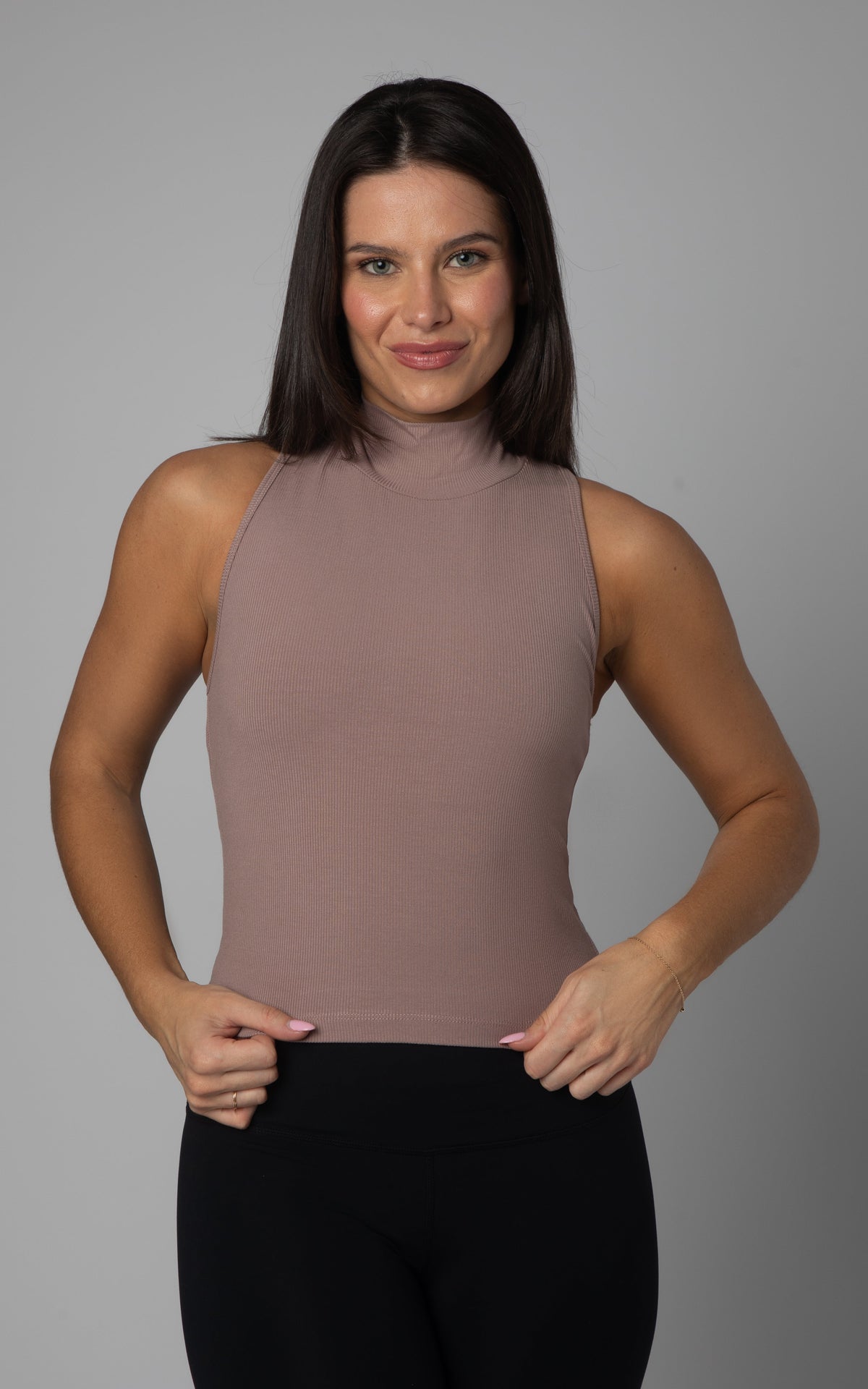 90 Degree by Reflex 2 PK Mock Neck Tank Top
