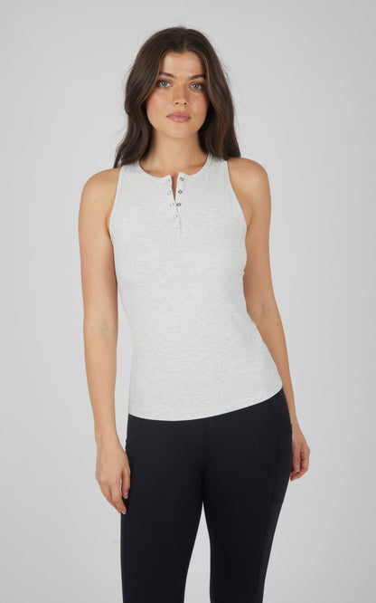 90 Degree by Reflex Heavenly Rib Henley Tank