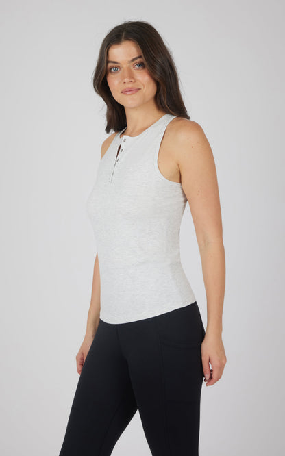 90 Degree by Reflex Heavenly Rib Henley Tank