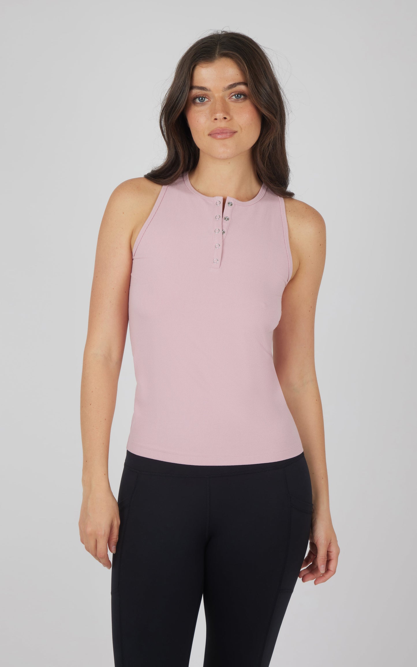 90 Degree by Reflex Heavenly Rib Henley Tank