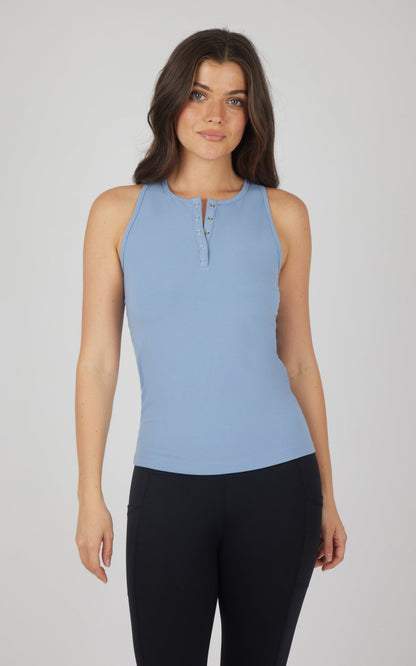 90 Degree by Reflex Heavenly Rib Henley Tank