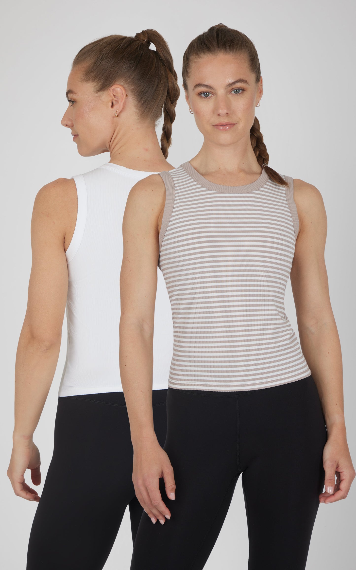 90 Degree by Reflex 2 PK Ribbed Cambria Tank
