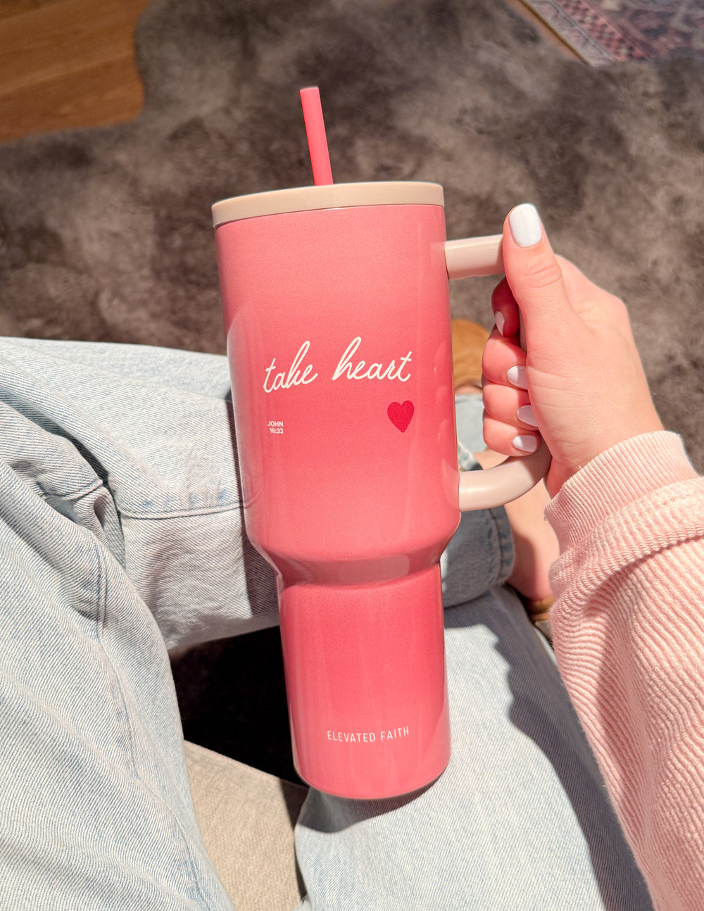 Elevated Faith Take Heart 40 oz Ascend Tumbler