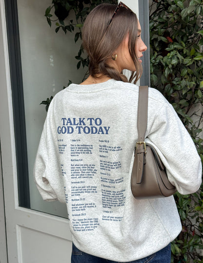 Elevated Faith Talk to God Unisex Crewneck