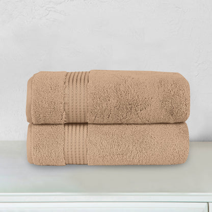 Elegant Comfort 2 Pack Premium Turkish Cotton Bath Towel Set, 27 x 54 inch