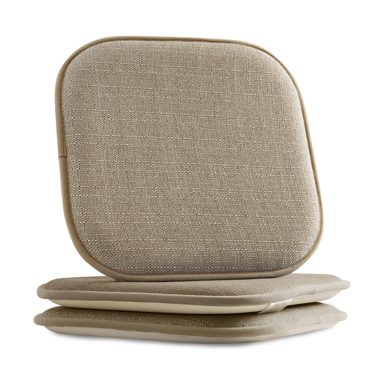 Elegant Comfort 2 Pack Textured Chair Cushion Covers - Skid-Proof Rubber Backing