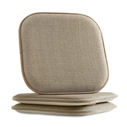 Elegant Comfort 2 Pack Textured Chair Cushion Covers - Skid-Proof Rubber Backing