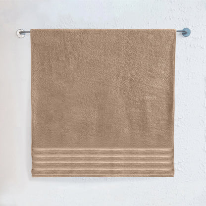 Elegant Comfort 1-Piece Premium Turkish Cotton 4 Lines Stripe Jumbo Towel, 35x 70 inch