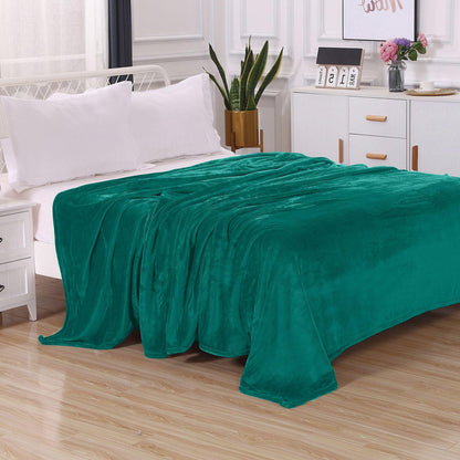 Elegant Comfort Velvet Plush Fleece Blanket Solid Color Design - Velour Blanket