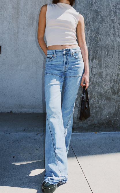 Brianna High Rise Skinny Flare Jeans (Reg & Plus)