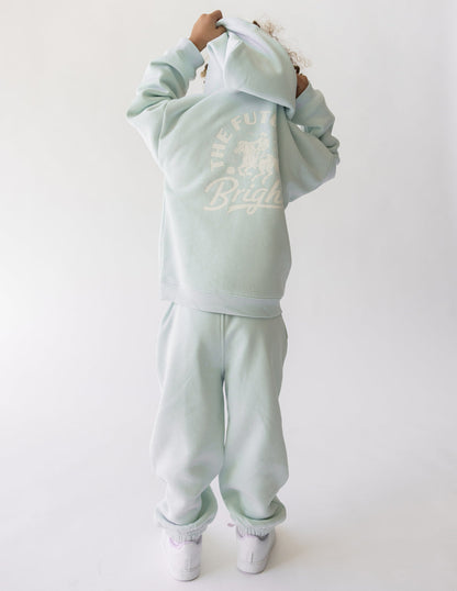 Elevated Faith The Future Is Bright Kids Hoodie