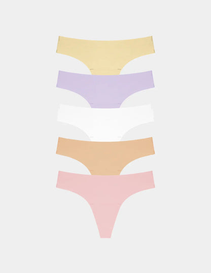 Essential No-Show Thong 5-Pack