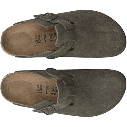 Birkenstock Boston Suede Leather Clogs