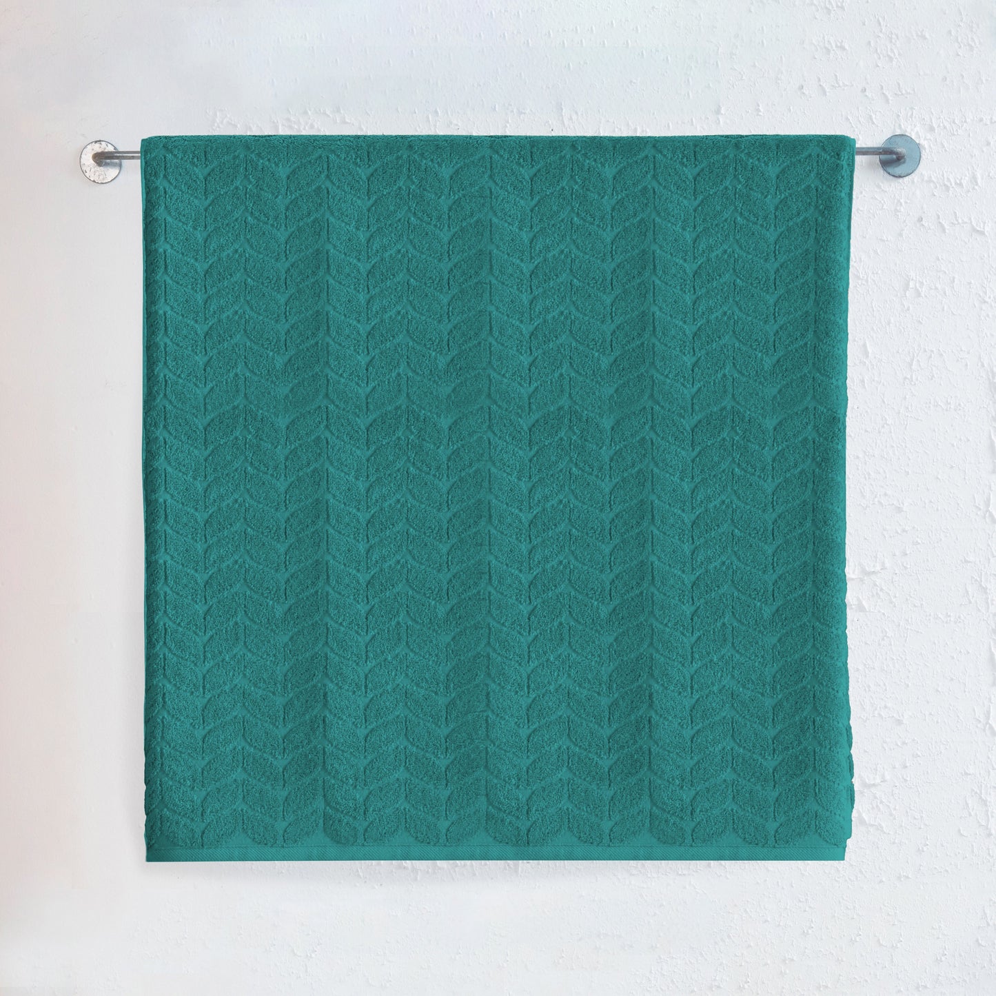 Elegant Comfort 1-Piece Premium Turkish Cotton Braided Jumbo Towel, 35x 70 inch