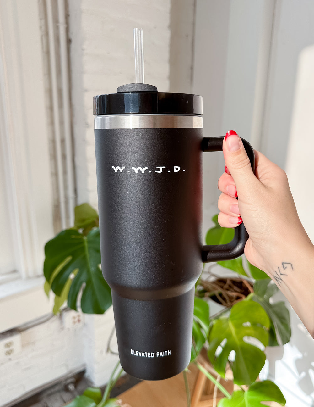 Elevated Faith WWJD 40 oz Tumbler
