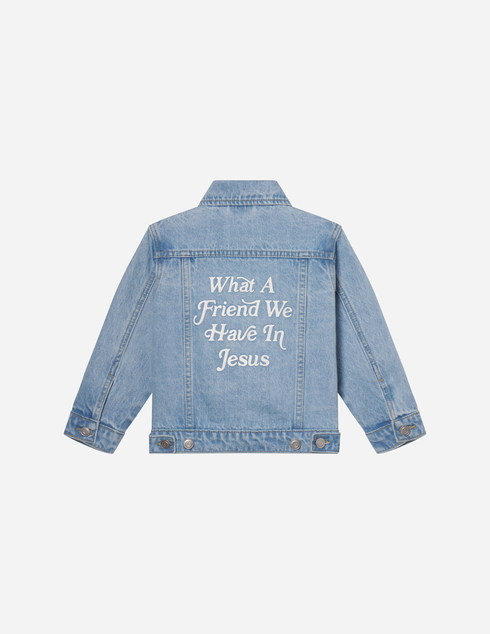 Elevated Faith What a Friend in Jesus Kids Denim Jacket