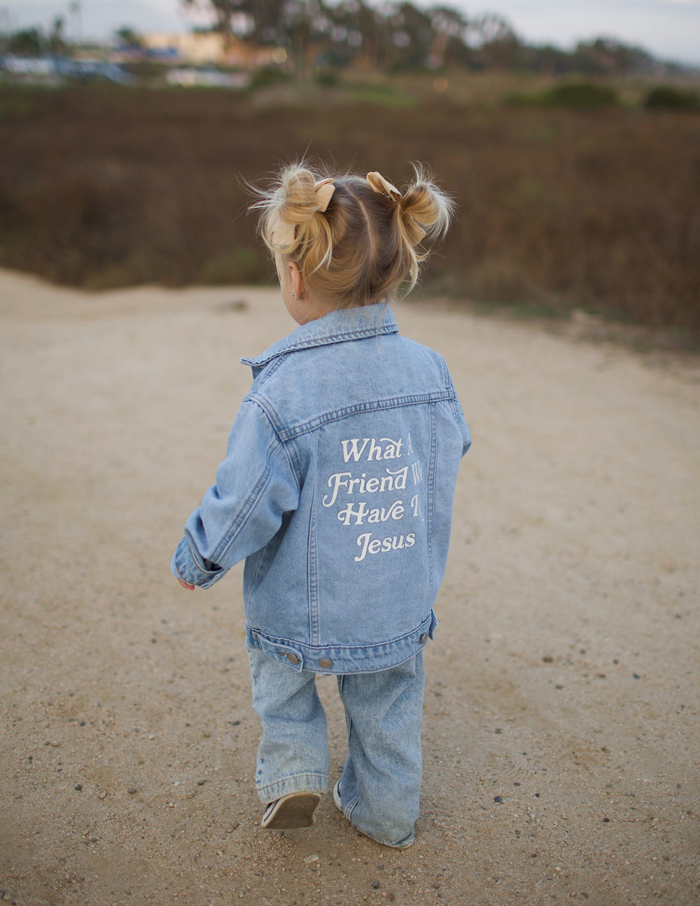 Elevated Faith What a Friend in Jesus Kids Denim Jacket