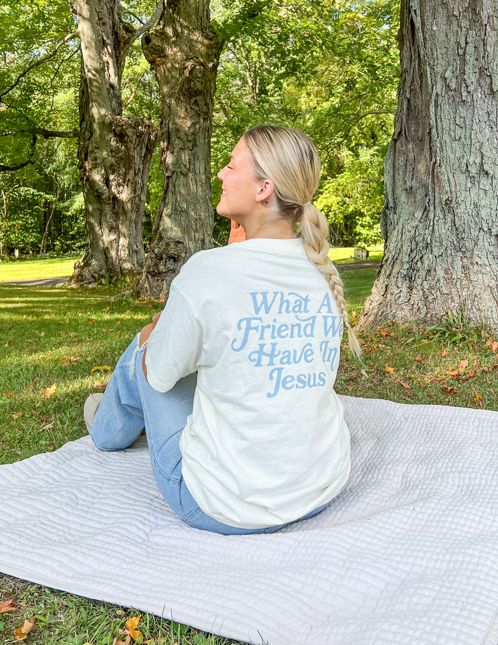 Elevated Faith What a Friend in Jesus Unisex Tee