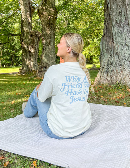 Elevated Faith What a Friend in Jesus Unisex Tee