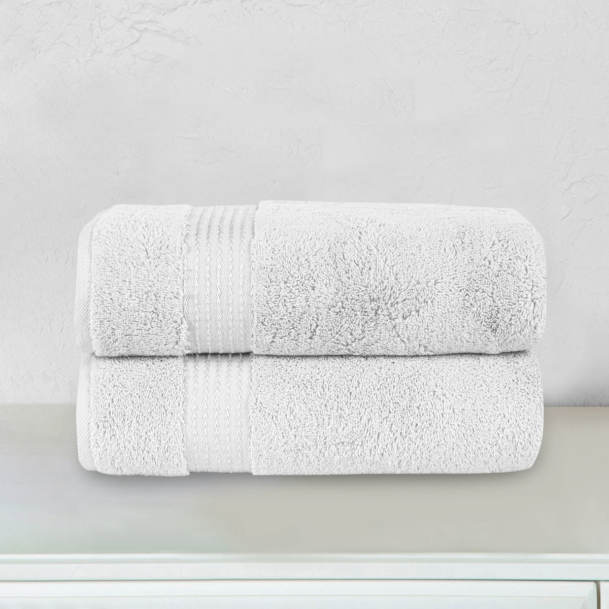 Elegant Comfort 2 Pack Premium Turkish Cotton Bath Towel Set, 27 x 54 inch