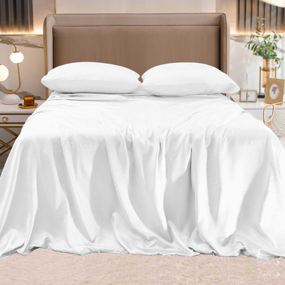 Elegant Comfort Fine 4-Piece Silky Satin Sheet Set, Bright Shades