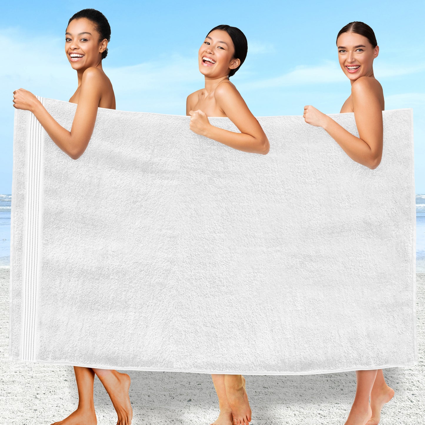 Elegant Comfort 1 Piece Premium Turkish Cotton Oversized Bath Sheet Towel 40 x 80 Inch