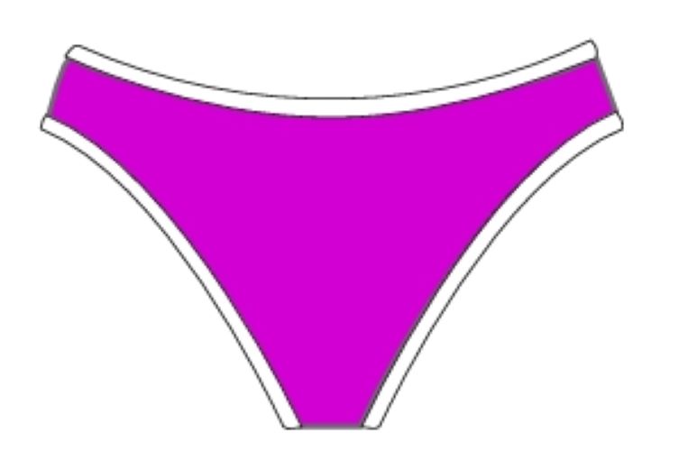 Jolyn Whitney Contrast Bikini Bottom - Solar Plum