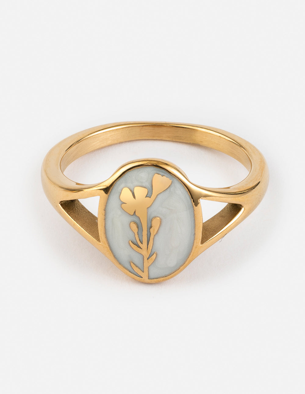 Elevated Faith Wildflower Signet Ring