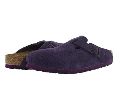 Birkenstock Boston Suede Leather Clogs