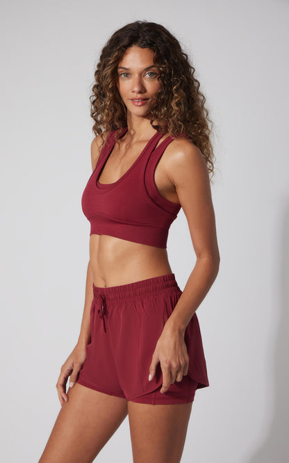 90 Degree by Reflex Seamless Ribbed Double Layer Bra