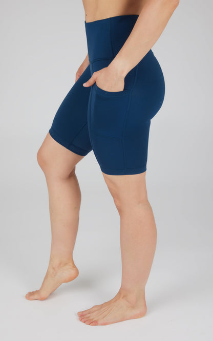 90 Degree by Reflex Tribeca High Waist 9" Short with Side Pockets
