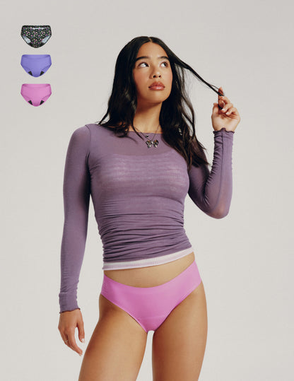 Teen Leakproof UltraThin No-Show Bikini 3-Pack - Last Call