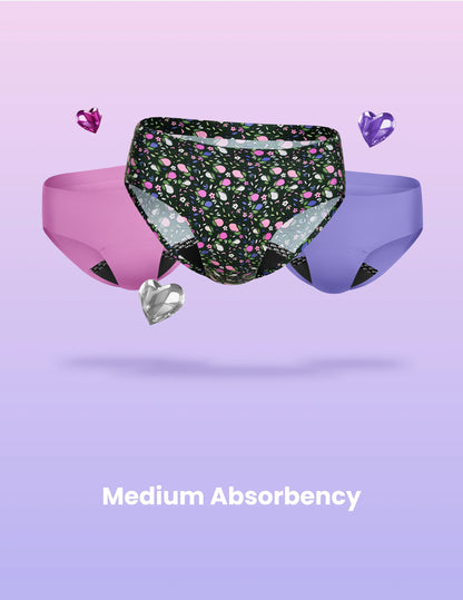 Teen Leakproof UltraThin No-Show Bikini 3-Pack - Last Call