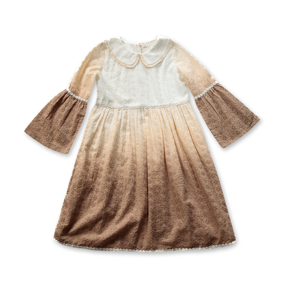 Girls Latte Lace Dress