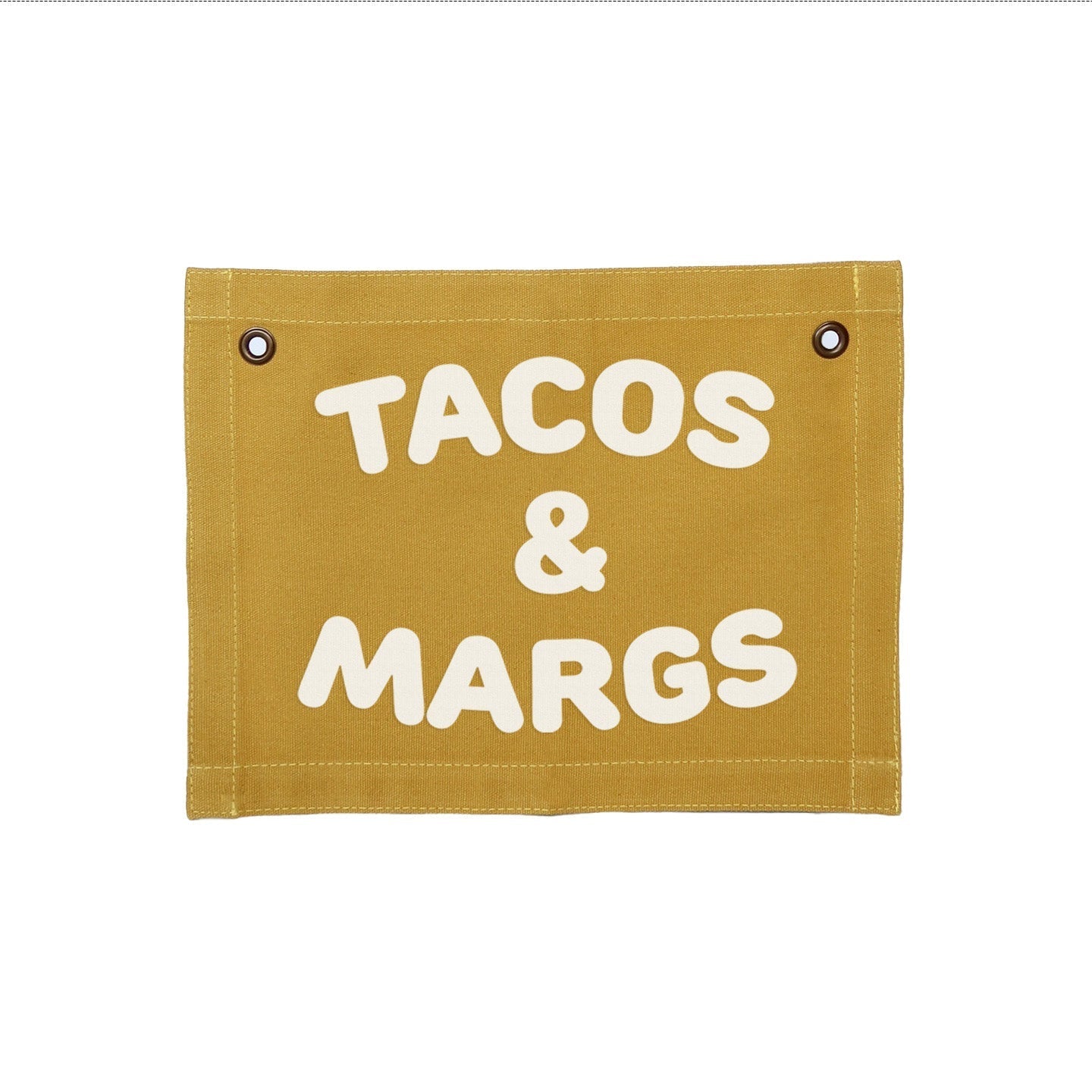Frankie Jean Tacos & Margs Small Canvas Flag