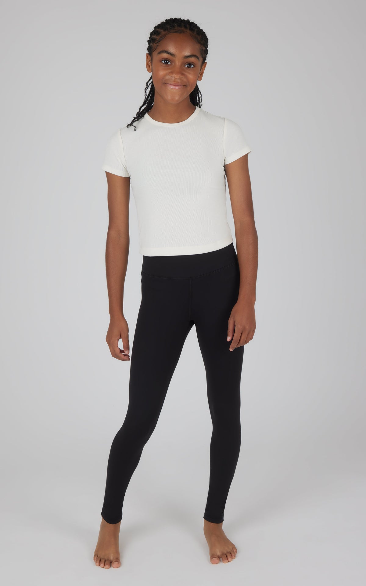 90 Degree by Reflex Girls 2 PK Interlock Everyday Cargo and Basic Legging