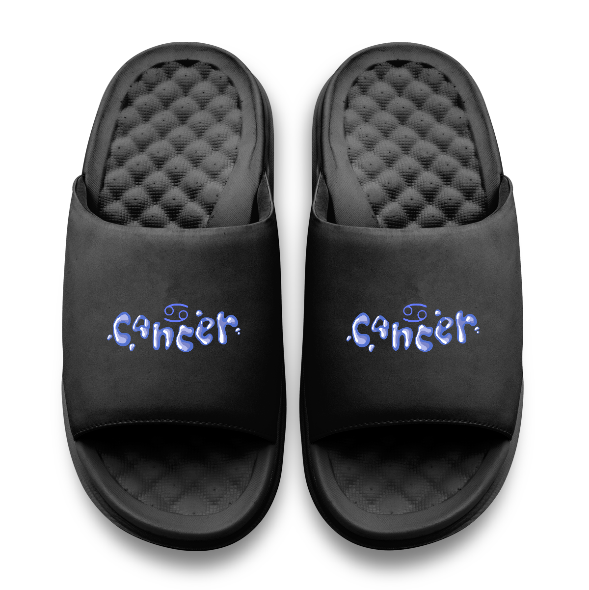 Cancer Zodiac Elements Motive Slide Sandals