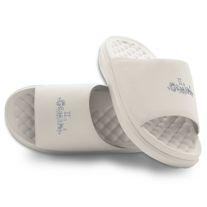Gemini Zodiac Elements Motive Slide Sandals
