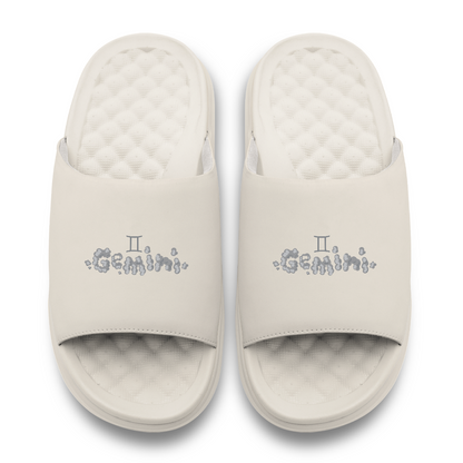 Gemini Zodiac Elements Motive Slide Sandals