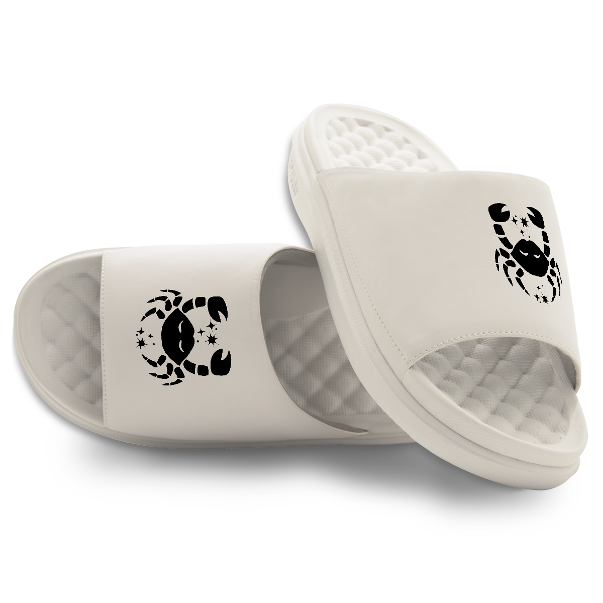 Cancer Zodiac Symbols Motive Slide Sandals