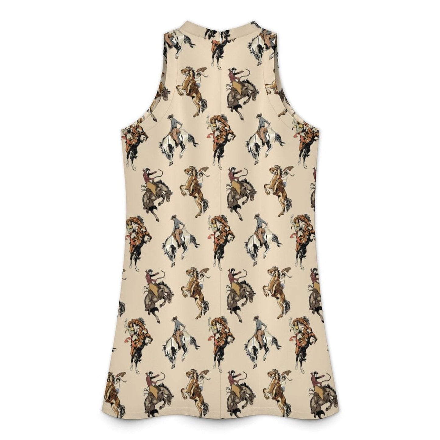 Baha Ranch Vintage Cowgirl Sleeveless Mini Dress