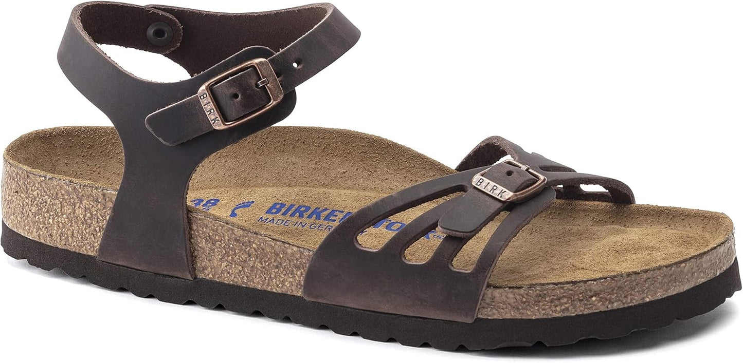 Birkenstock Bali Soft Footbed Oiled Leather Habana