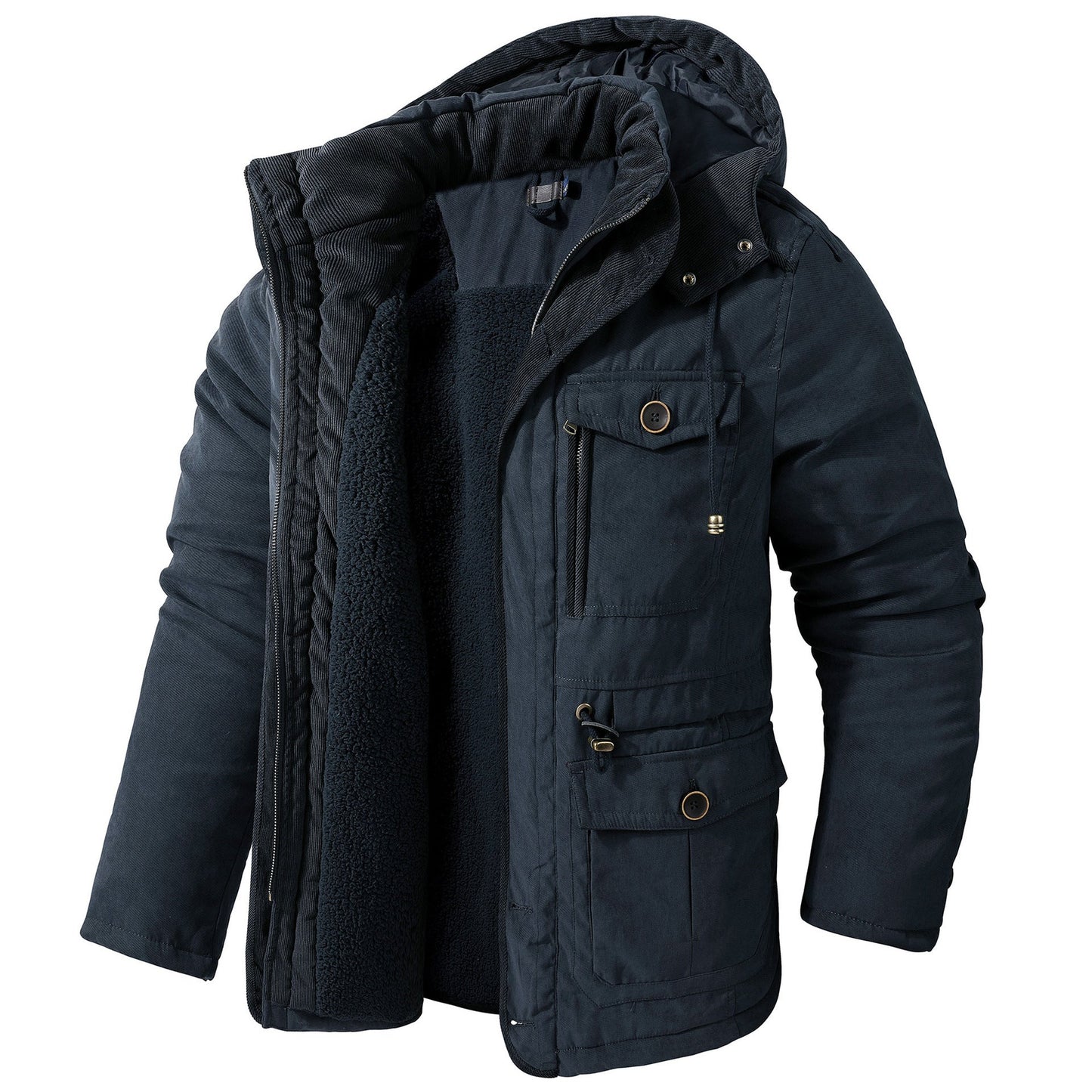 Men's Lambswool Hooded Jacket