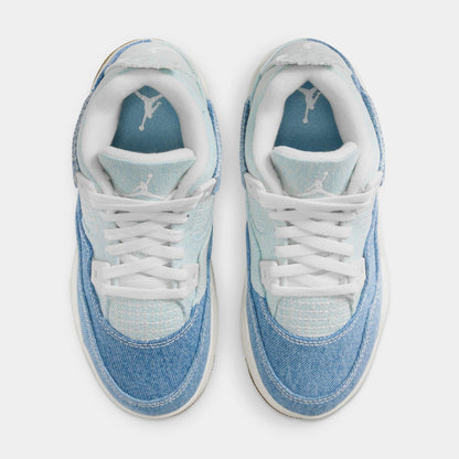 Air Jordan Preschool Retro 4 Tex 'Denim Worn Blue' Ps (Ps)
